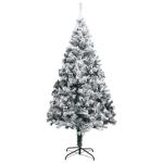 Weihnachtsbaum mit Schnee Künstlicher Weihnachtsbaum mit Ständer PVC Extra großer Weihnachtsbaum Grün 400 x 190 cm