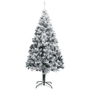 Weihnachtsbaum mit Schnee Künstlicher Weihnachtsbaum mit Ständer PVC Extra großer Weihnachtsbaum Grün 400 x 190 cm