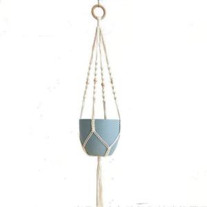 Handgemaakte Macramé Bedrijfshanger Bloem / Pot Hanger Pot Vak voor Wanddecoratie Count/Tuin Pothouder voor Planten (Kleur: DTC1008)