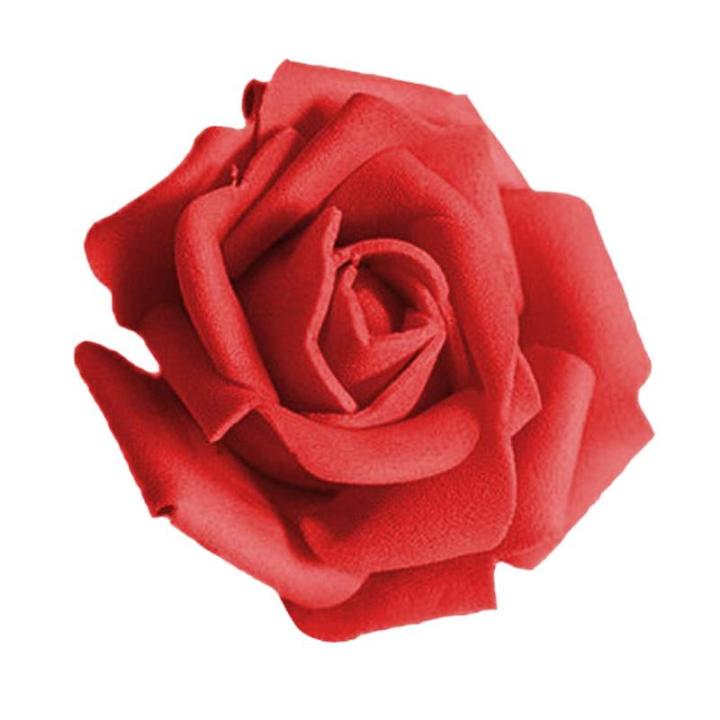 50 stuks kunstschuim roze hoofden van bloemen, boeket, bruid, feestdecoratie voor thuis, rood
