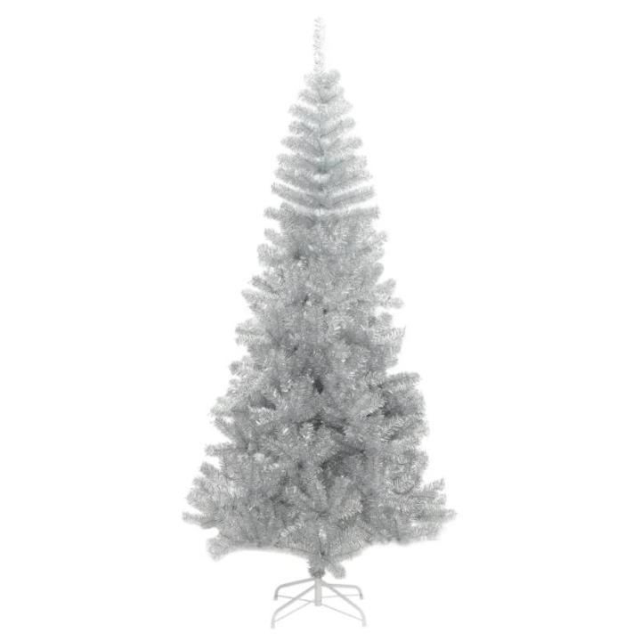 Christbaum künstlich,USB Weihnachtsbaum,Tannenbaum,Künstlicher Weihnachtsbaum mit Ständer Silbern 240 cm PETchristmas Tree,Weihnachtsbaum mit Beleuchtung,