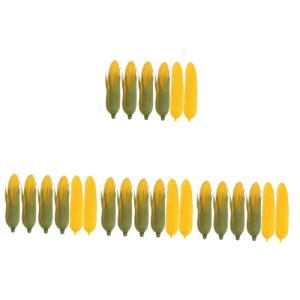 4 Sätze Simulationsmais Künstliches Maisornament Simulierter Mais Künstliches Gemüsemodell Lebensechte Gefälschte Hühneraugen Küchenmaisverzierung Realistische 6 Stück * 4