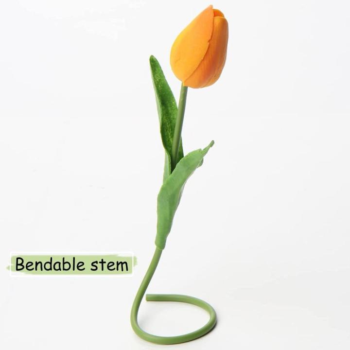 10 stuks kunstbloemen, kunstbloemen, tulp, kunstbloemen, tulp, bloemenboeket, latex, bloemen, zijde, tulp, real-touch, voor thuis, feest, bruiloftsboeket, tuindecoratie
