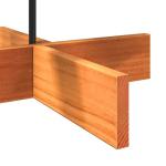 Kerstboom, dennenboom hout om te versieren, kerstboom houten boom DIY kerstdecoratie decoratieve boom kerstdecoratie, wasbruin 100 cm massief hout grenen