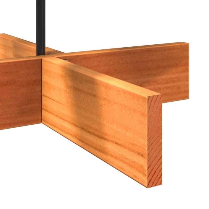 Kerstboom, dennenboom hout om te versieren, kerstboom houten boom DIY kerstdecoratie decoratieve boom kerstdecoratie, wasbruin 100 cm massief hout grenen