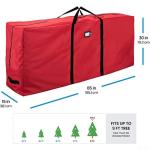Weihnachtsbaum-Organisator, Große Weihnachtsbaum-Aufbewahrungstasche, 600D-Oxford-Stoff, künstliche Weihnachtsbaum-Aufbewahrungstasche(L red)