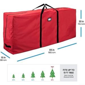 Weihnachtsbaum-Organisator, Große Weihnachtsbaum-Aufbewahrungstasche, 600D-Oxford-Stoff, künstliche Weihnachtsbaum-Aufbewahrungstasche(L red)