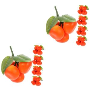 2 Sätze Simulation Von Zuckerorangenfrüchten Orangenspielzeug Realistische Orangen Requisite Orangenmodell Orangenornamente Lebensechte Orangen Obstfotografie 5 Stück * 2