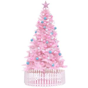 6,8 Fuß vorbeleuchteter künstlicher Weihnachtsbaum aus PVC, Premium-Fichte, aufklappbarer, abnehmbarer Weihnachtsbaum, einfache Montage für Weihnachtsdekoration, Weihnachten (We