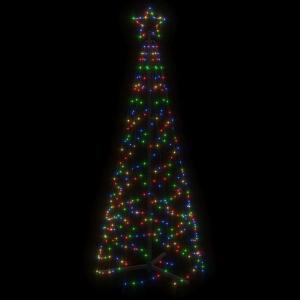 LED Weihnachtsbaum Aussen Kegelform Weihnachtsbaum Metall Groß Mehrfarbig 200 LEDs Tannenbaum Lichterbaum Weihnachtsdeko Aussen Weihnachtsbaum Tanne 180 cm