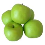 Kunstdecoratie, 5 stuks, groen, 90-120 g/stuk, levensecht plastic fruit, plastic fruit, kunstfruit, fruit, decoratie, etalage, huishouden, keuken, feest, hotel