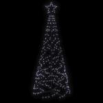 LED kerstboom kerstboom lichtboom kerstdecoratie verlichting buiten verlicht lichtketting outdoor kegelvorm koud wit 200 leds 70x180 cm