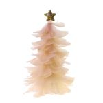 Einzigartiges Federbaum-Design, festlicher Tafelaufsatz, Weihnachtsdekoration, handgefertigte Figur mit Sternaufsatz, Ferienhaus für Neujahr, Champagner