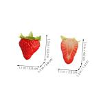 5 Sätze Künstliche Erdbeere Künstliche Früchte Zur Lebensechten Dekoration Gefälschte Erdbeere Gefälschtes Erdbeermodell Künstliche Früchte Ornament Falsches Obst PVC 10 St