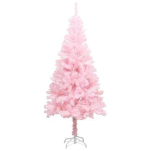 Künstlicher Weihnachtsbaum mit Ständer Christbaum Tannenbaum Kunstbaum Weihnachten Künstlicher Weihnachtsbaum Weihnachtsdeko Rosa 240 cm PVC