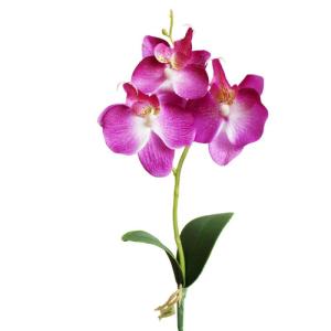 Künstliches Blumenarrangement,Künstlicher Blumens Künstliche Orchideenblüten, fühlt sich echt an, Kunst-Phalaenopsis mit Stiel, Blumenstrauß, einzelne Blumen for Vase, Tisch(
