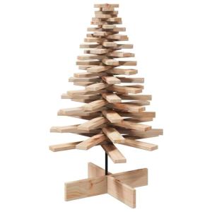 Weihnachtsbaum, Tannenbaum Holz zum Schmücken, Christbaum Holzbaum DIY Weihnachten Dekoration, Dekobaum Weihnachtsdeko, 100cm Massivholz Kiefer