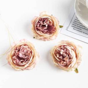 20/100PC Bruidsboeket Scrapbooking Kerst Decoratieve Kransen Home Room Decor DIY Party Nep Zijde Pioen (Color : Champagne, Size : 100 PC)