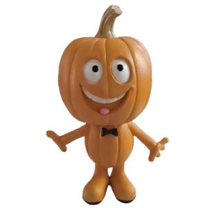 Halloween Kürbis Mann Cartoongestalten Große 16cm Modellspielzeug Statue für Schreibtisch und Dekoration im Garten (Kürbis Mann E)