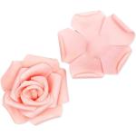 Kunstrozen, kunstrozen, schuim, rozen, bloemen, hoofd voor doe-het-zelf, bruiloft, bruid, boeketten, tafellay-outs, feest, thuis, decoraties (roze)