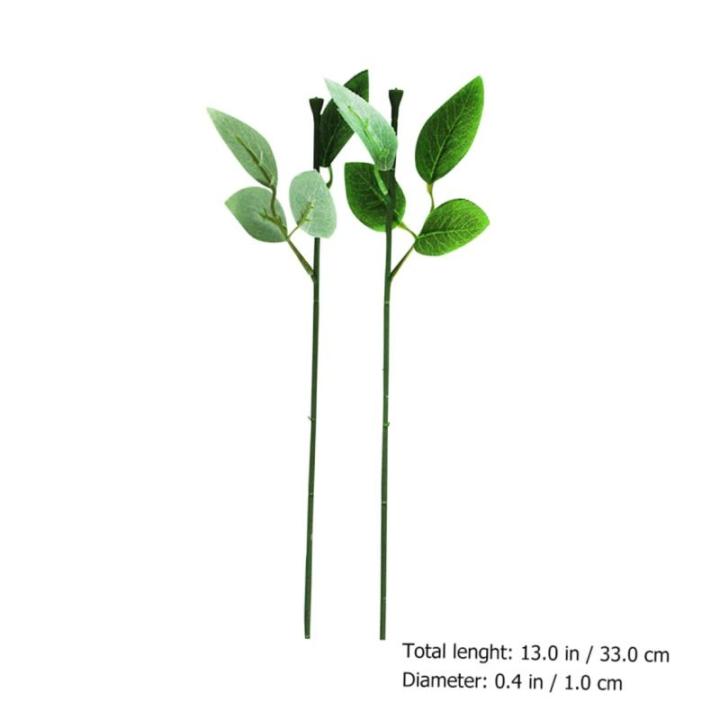 200 STK Rosenstiel künstliche blüten Artificial Garden Decoration Geschenkideen künstlicher Eukalyptus hojas künstliche Rosen Blumenstieldraht simulierte Blumenstiele Draht.