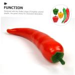 1 Satz Simulationsmodell Paprika Schaufensterpuppe Maneküre- Set Repiclas Kunstpfeffer Replikate Chili-Pfeffer-verzierung Falsches Pfeffermodell Falscher Chili Poly-Drache 5st
