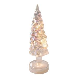Beleuchteter Tisch-Weihnachtsbaum, Weihnachtsschmuck, Nachtlicht, Nachtlampe für Kaminsims, Schlafzimmer, Fenster, Regal, Wohnzimmer, S White