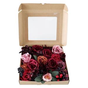 Künstliche Blumen Box Set für DIY Hortensien Hochzeit Bouquets Tafelaufsätze Dekor