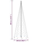 LED-Weihnachtsbaum mit Erdnägeln Tannenbaum Lichterbaum Weihnachtsdeko Beleuchtung Außen Beleuchtet Lichterkette Warmweiß 3000 LEDs 800 cm