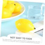 24 STK Mini-Zitronenimitat Simulationszitronen Dekor Mini-Spielzeug Lebensechte Mini-Zitrone Miniaturen künstliche Zitronen bastelzeug Foto-Requisiten Miniatur-Zitrone PVC Yellow