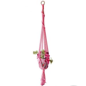 Handgemaakte Macramé Bedrijfshanger Bloem / Pot Hanger Pot Vak voor Wanddecoratie Count/Tuin Pothouder voor Planten (Kleur: DTC1020)