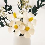 Kunstblumen Gefälschte Blumen mit Vase, rustikale Dekorationen für das Heimbüro, kleine Vase, Blumenstrauß, Dekoration für den Esstisch für jeden Anlass