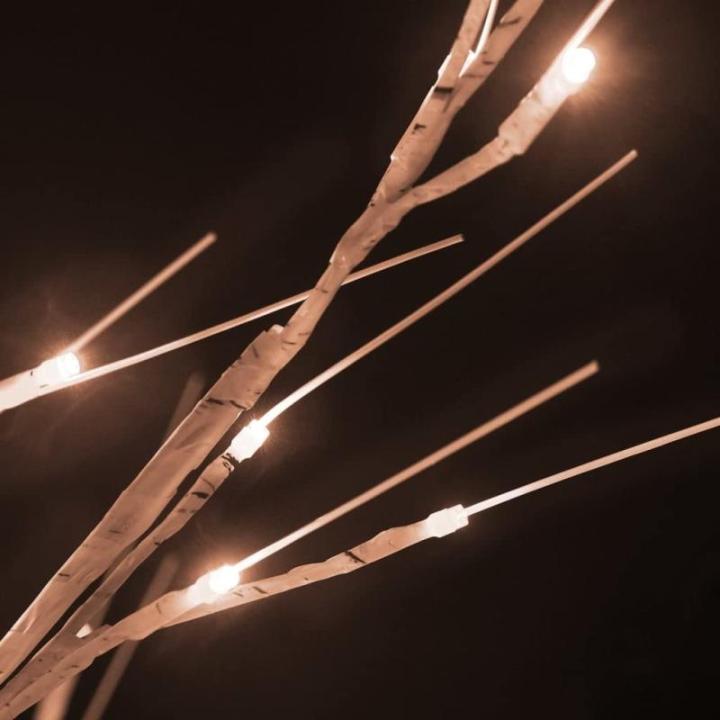LED Birke Warmweiß 240 LEDs Beleuchtet Birkenbaum Lichterbaum Leuchtbaum Weihnachtsdeko Beleuchtung Dekobaum Kunstbaum 300cm