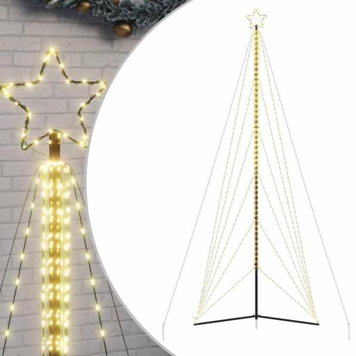 LED Weihnachtsbaum Aussen Kegelform Weihnachtsbaum Metall Groß Warmweiß 861 LEDs Tannenbaum Lichterbaum Weihnachtsdeko Aussen Weihnachtsbaum Tanne 478 cm