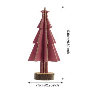 Hölzerne Weihnachtsbaum Dekoration,Mini Desktop Dekoration,Familie Tisch Kamin Dekoration,Hölzerne Weihnachtsbaum Tischplatte Weihnachtsdekorationen für Weihnachten Party Tisch 
