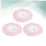 6 STK Blumenhalter Mit Spitzenkragen Mädchen Weiße Handschuhe Weißes Dekor Blumenstraußhalter Selber Machen Mini-pferdefiguren Blumen- Braut Spitzenkleid Rosa Ausschnitt
