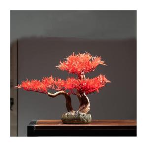 Künstlicher Bonsai-Baum Kleine künstliche Bonsai-Baum-Kunstpflanzen for Zuhause, Büro, Bücherregal, Raumdekoration (Größe 14,96''*7,09''*11,02'') Künstliche Bäume Pflanzen