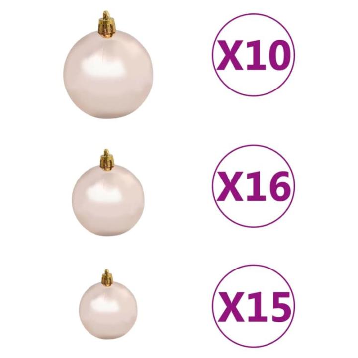 Künstlicher Weihnachtsbaum Beleuchtung Kunstbaum Weihnachten Christbaum Tannenbaum Künstlicher Weihnachtsbaum mit Ständer für Weihnachten DekorationKugeln L 240 cm Grün