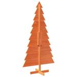 Weihnachtsbaum zum Schmücken Wachsbraun 180cm Massivholz Kiefer