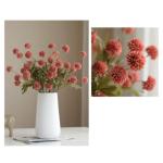 Kunstblumen Künstliche Löwenzahn-Blumenzweige, Kugelblumen, Pflanzen, gefälschte Blumen, getufteter Löwenzahn, für Heimwerker-Dekoration (Keramikvase) für jeden Anlass
