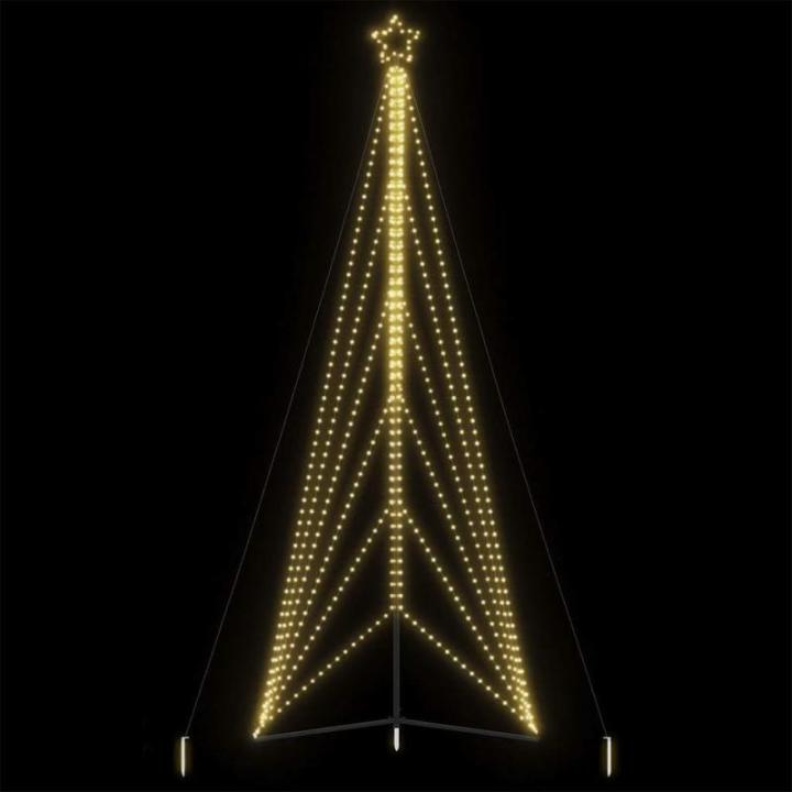 LED Weihnachtsbaum Aussen Kegelform Weihnachtsbaum Metall Groß Warmweiß 861 LEDs Tannenbaum Lichterbaum Weihnachtsdeko Aussen Weihnachtsbaum Tanne 478 cm