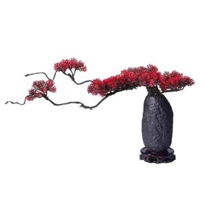 Künstlicher Bonsai-Baum Chinesischen Stil Simulation Begrüßen Kiefer Künstliche Bonsai Keramik Vase Set Wohnzimmer Zimmer Zen Dekoration Gefälschte Kiefer Bäume Künstliche B