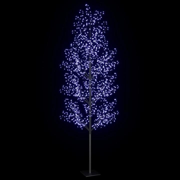 LED Weihnachtsbaum Lichterbaum Weihnachten Christbaum für Außenbereich geeignet 1200 LEDs Blaues Licht Kirschblüten 400 cm