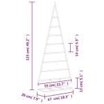 Kerstdecoratie kerstboom 125 cm metaal zwart