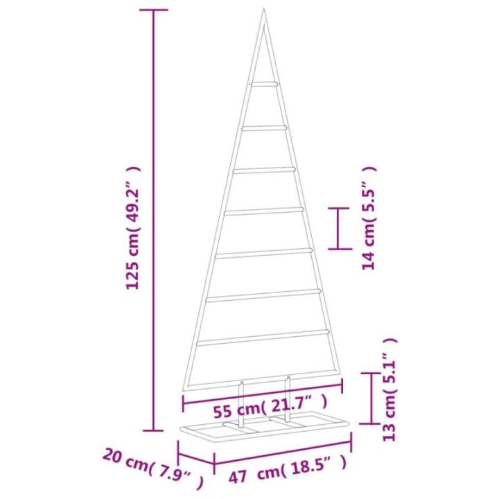 Kerstdecoratie kerstboom 125 cm metaal zwart
