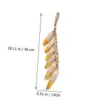 1 Satz Simulierte Hängende Maisspieße Gefälschte Äpfel Gefälschte Maisverzierung Dekorative Gemüsehängedeko Lebensähnliches Maisdesign Gefälschter Maisspieß Mais-Ornament