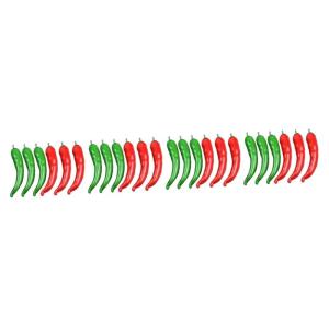 4 Sätze Simuliertes Pepper-Modell Pfeffer-Modell-Requisite Simulation Pfeffer Kuchenmodelldekoration Pfeffer Spielzeug Gefälschte Lebensmittelmodellstütze Poly-Drache 6 Stück *