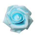 50 x schuimkoppen, bloemhoofden, kunstbloemen, bruidsboeket, huisdecoratie, rozen, lichtblauw