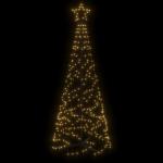 LED kerstboom kerstboom lichtboom kerstdecoratie verlichting buiten verlicht lichtketting outdoor kegelvorm warm wit 200 leds 70x180 cm