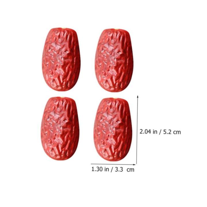 1 Satz Simulierte Jujube Hochzeitsdeko Hochzeits Dekoration Hohzeitdeko Easy Putz Modell Mit Fruchtdatteln Jujube-ausstellungsformen Künstliche Früchte Falsches Datum PVC 30st